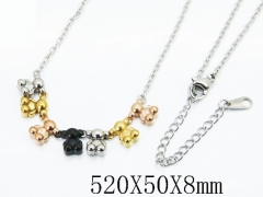 HY Wholesale Stainless Steel 316L Jewelry Popular Necklaces-HY90N0351HMX
