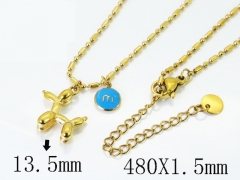 HY Wholesale Stainless Steel 316L Jewelry Popular Necklaces-HY04N0184HHB