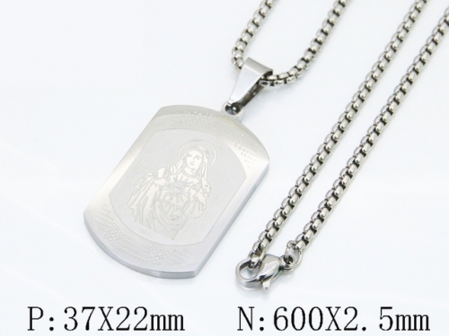HY Wholesale Stainless Steel 316L Jewelry Popular Necklaces-HY09N1628LG