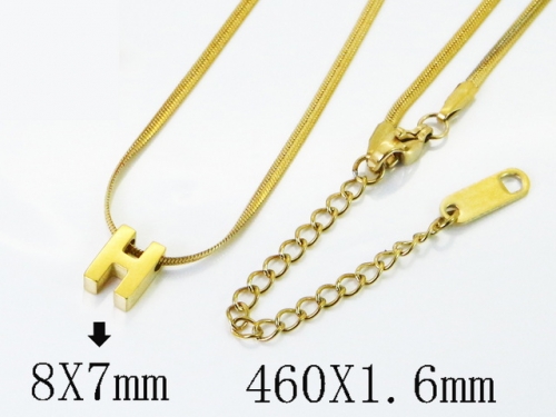 HY Wholesale Stainless Steel 316L Jewelry Popular Necklaces-HY04N0221PT