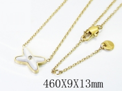 HY Wholesale Stainless Steel 316L Jewelry Popular Necklaces-HY04N0260HIF