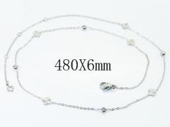 HY Wholesale Stainless Steel 316L Jewelry Popular Necklaces-HY04N0153HIL