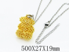 HY Wholesale Stainless Steel 316L Jewelry Popular Necklaces-HY90N0353HNB