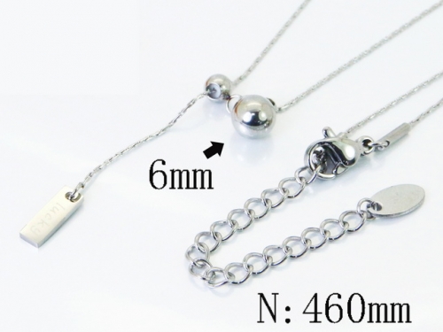 HY Wholesale Stainless Steel 316L Jewelry Popular Necklaces-HY04N0202PB