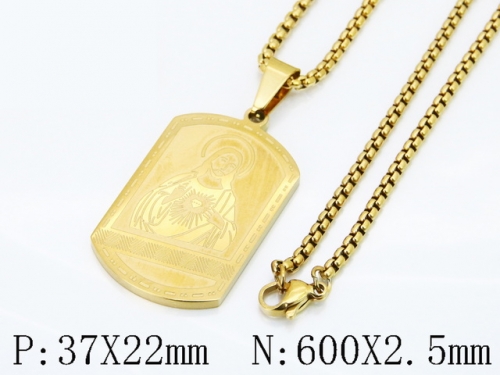 HY Wholesale Stainless Steel 316L Jewelry Popular Necklaces-HY09N1635FNL