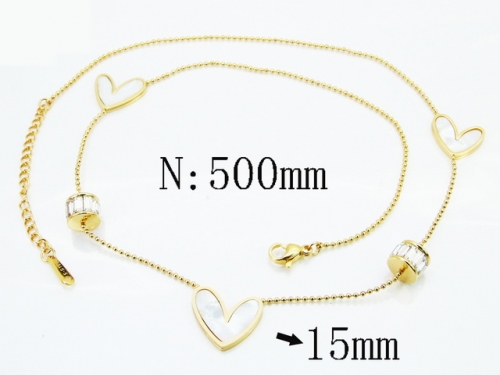 HY Wholesale Stainless Steel 316L Jewelry Popular Necklaces-HY80N1102PD