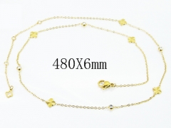 HY Wholesale Stainless Steel 316L Jewelry Popular Necklaces-HY04N0154HJL