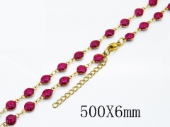 HY Wholesale Stainless Steel 316L Jewelry Popular Necklaces-HY39N0866OY