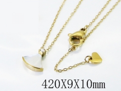 HY Wholesale Stainless Steel 316L Jewelry Popular Necklaces-HY04N0261HJY