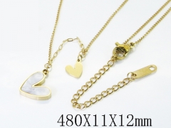 HY Wholesale Stainless Steel 316L Jewelry Popular Necklaces-HY04N0269PF