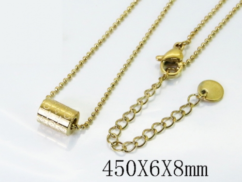 HY Wholesale Stainless Steel 316L Jewelry Popular Necklaces-HY04N0265OA