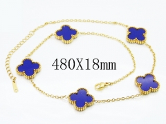 HY Wholesale Stainless Steel 316L Jewelry Popular Necklaces-HY35N0767HIX