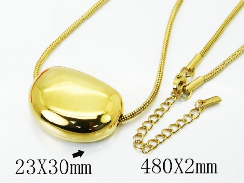 HY Wholesale Stainless Steel 316L Jewelry Popular Necklaces-HY30N0420PL