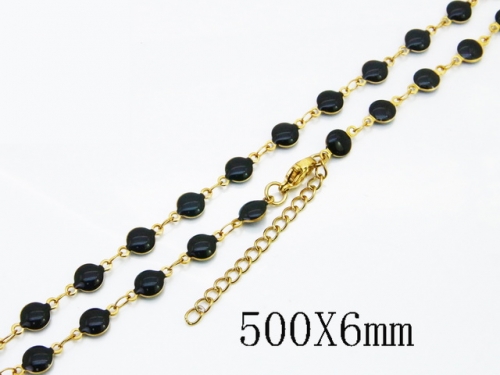 HY Wholesale Stainless Steel 316L Jewelry Popular Necklaces-HY39N0864OB