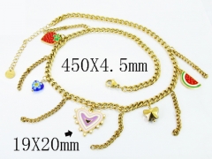 HY Wholesale Stainless Steel 316L Jewelry Popular Necklaces-HY32N1053HKV