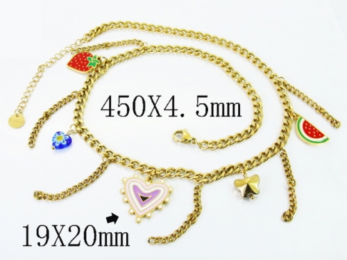 HY Wholesale Stainless Steel 316L Jewelry Popular Necklaces-HY32N1053HKV