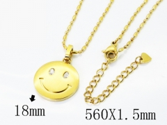 HY Wholesale Stainless Steel 316L Jewelry Popular Necklaces-HY04N0224HIV