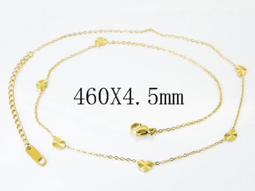 HY Wholesale Stainless Steel 316L Jewelry Popular Necklaces-HY04N0273HIE
