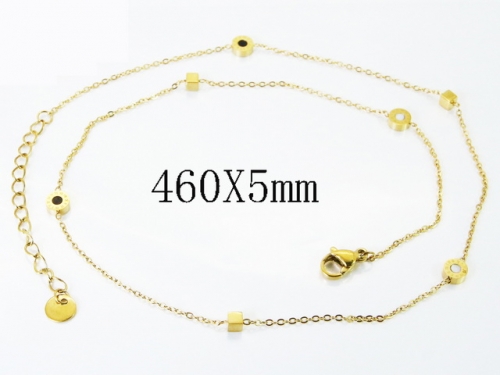 HY Wholesale Stainless Steel 316L Jewelry Popular Necklaces-HY04N0272HKD