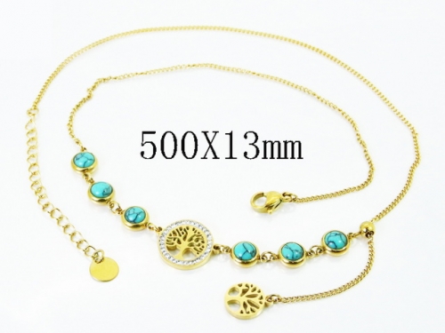 HY Wholesale Stainless Steel 316L Jewelry Popular Necklaces-HY32N1064HIS