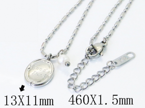 HY Wholesale Stainless Steel 316L Jewelry Popular Necklaces-HY04N0201HIT