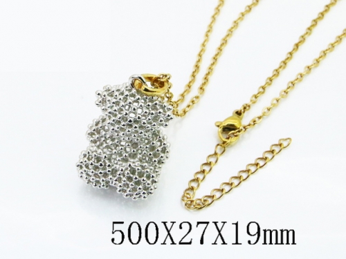 HY Wholesale Stainless Steel 316L Jewelry Popular Necklaces-HY90N0361HOF