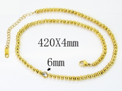 HY Wholesale Stainless Steel 316L Jewelry Popular Necklaces-HY04N0217HHR