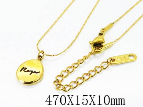 HY Wholesale Stainless Steel 316L Jewelry Popular Necklaces-HY04N0236HID