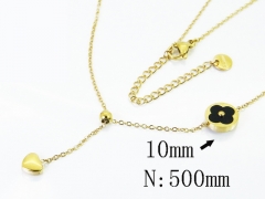 HY Wholesale Stainless Steel 316L Jewelry Popular Necklaces-HY04N0157PL