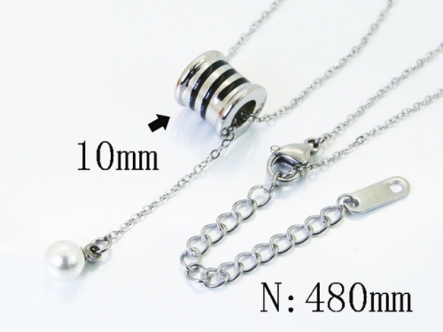 HY Wholesale Stainless Steel 316L Jewelry Popular Necklaces-HY04N0186PC