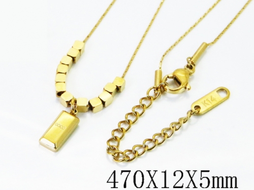 HY Wholesale Stainless Steel 316L Jewelry Popular Necklaces-HY04N0231PU