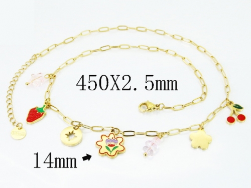 HY Wholesale Stainless Steel 316L Jewelry Popular Necklaces-HY32N1058HJS