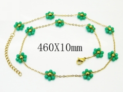 HY Wholesale Stainless Steel 316L Jewelry Popular Necklaces-HY53N0183GPL