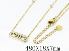 HY Wholesale Stainless Steel 316L Jewelry Popular Necklaces-HY04N0239HKX