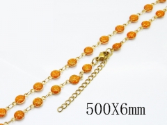 HY Wholesale Stainless Steel 316L Jewelry Popular Necklaces-HY39N0870OQ