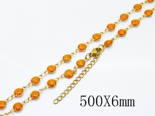 HY Wholesale Stainless Steel 316L Jewelry Popular Necklaces-HY39N0870OQ