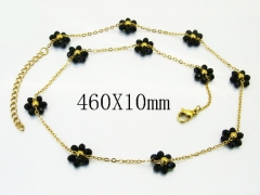 HY Wholesale Stainless Steel 316L Jewelry Popular Necklaces-HY53N0178BPL