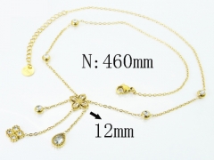 HY Wholesale Stainless Steel 316L Jewelry Popular Necklaces-HY32N1063HIX