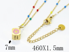 HY Wholesale Stainless Steel 316L Jewelry Popular Necklaces-HY04N0182HHZ