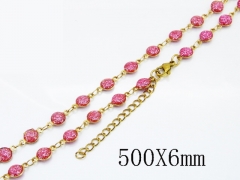 HY Wholesale Stainless Steel 316L Jewelry Popular Necklaces-HY39N0867OT