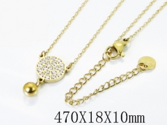 HY Wholesale Stainless Steel 316L Jewelry Popular Necklaces-HY04N0258HHC
