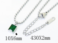 HY Wholesale Stainless Steel 316L Jewelry Popular Necklaces-HY04N0208OY