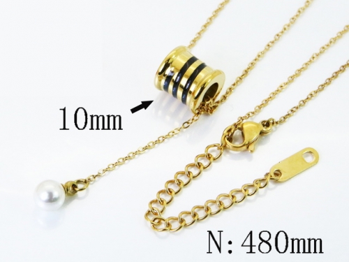 HY Wholesale Stainless Steel 316L Jewelry Popular Necklaces-HY04N0187HXX