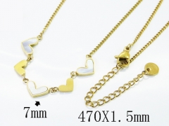 HY Wholesale Stainless Steel 316L Jewelry Popular Necklaces-HY04N0235HIE