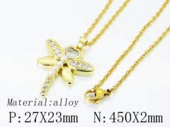 HY Wholesale Stainless Steel 316L Jewelry Popular Necklaces-HY02N0120GNL