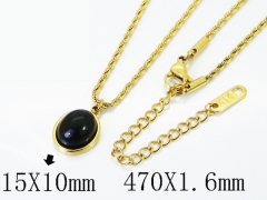 HY Wholesale Stainless Steel 316L Jewelry Popular Necklaces-HY04N0222HIF