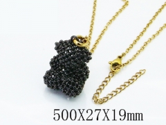 HY Wholesale Stainless Steel 316L Jewelry Popular Necklaces-HY90N0364HOR