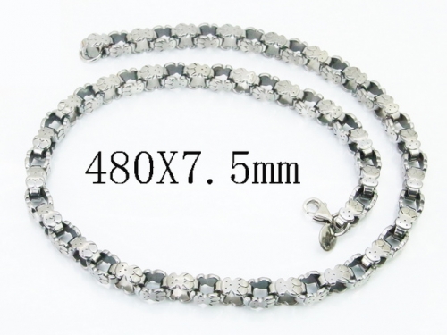 HY Wholesale Stainless Steel 316L Jewelry Popular Necklaces-HY90N0292LIB