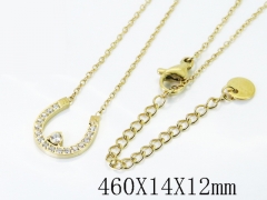 HY Wholesale Stainless Steel 316L Jewelry Popular Necklaces-HY04N0193HIF