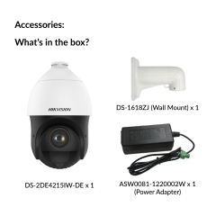 4-inch 2MP 15X IR Network Speed Dome | DS-2DE4215IW-DE(T5)